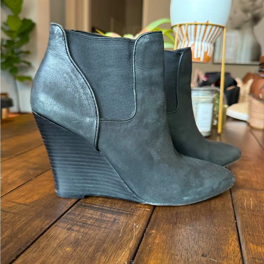 Sole Society Shade Heel Ankle Boots